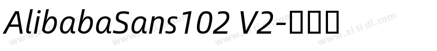 AlibabaSans102 V2字体转换